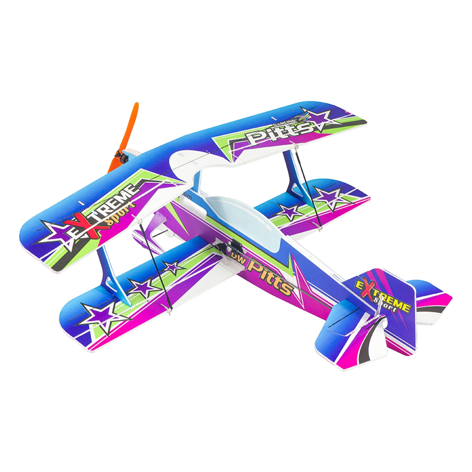 Dwh DWH E3005-152E PITTS RC Airplane Aircraft Foam Plane 450mm Wingspan Outdoor  Toys For Adults Kids Boys DIY Assembly Model With Brushless Motor Propeller Servo Receiver