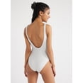 thumbnail image 4 of No Boundaries Juniors’ Lurex One Piece Tank Swimsuit with Scooped Back, Sizes S-XL, 4 of 6