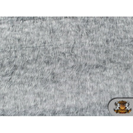 Tasmanian Wolf Fur - Faux Fur High Pile TUNDRA WOLF GREY-WHITE / 62