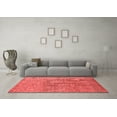 thumbnail image 3 of Ahgly Company Indoor Rectangle Solid Red Modern Area Rugs, 5' x 7', 3 of 4