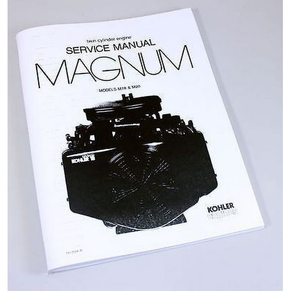 Kohler Magnum M18 M20 Twin Cylinder Gas Engine Service Repair Manual Shop Book