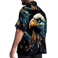 thumbnail image 3 of Starry bird Men's Short Sleeve Button Down Casual Beach Printed Shirts, 3 of 6