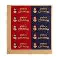 thumbnail image 2 of Vintage Kraft Paper Baking Packaging Christmas Tree Red And Green Hot Stamping Sealing Stickers Gift Stickers Decorative Stickers 10pcs Set, 2 of 6