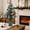 2FT Green-White, variant on 2ft Pre-Lit Mini Christmas Tree, Small Xmas Tree with LED Lights & Rotating Base, Tabletop Artificial Christmas Tree for Home Office Desktop Decor