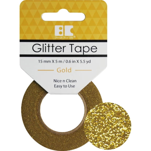 Best Creation Glitter Tape 15mmX5m-Gold