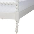 thumbnail image 6 of Baxton Studio Bobbin Mid-Century Platform Bed, Queen, White, 6 of 8