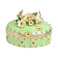 thumbnail image 2 of yotijay Cherry Blossom Trinket Box Jewelry Box Treasure Box Jewelry Storage Box Keepsake Green, 2 of 9