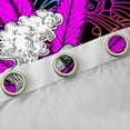 thumbnail image 4 of Feelyou 2pcs Cartoon Leaf Plant Curtains (42x84), Tribal Bohemian Damask Window Curtains, 4 of 6