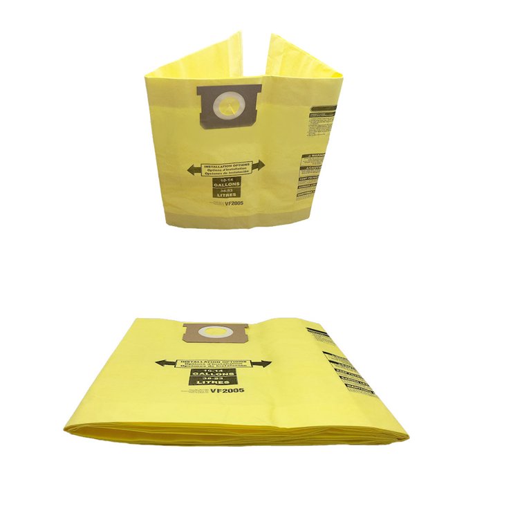 Replacement Part For Shop Vac 9066200, 90662, 770SW 10, 12, 14 Gallon Vacuum Wet Dry3 Paper Bags