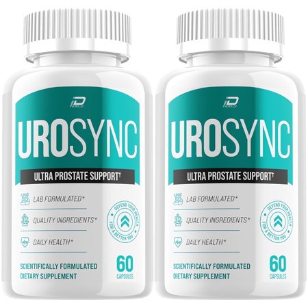 UroSync Prostate Supplement for Men - UroSynic Advanced Energy Pills, Bladder Control Supplements, 2 Pack, 120 Capsules