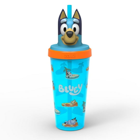 Zak Designs Bluey 18oz Super Sipper Tumbler, Bluey 18oz Super Sipper Tumbler