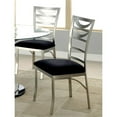 thumbnail image 4 of Bowery Hill 19" Contemporary Stainless Steel Dining Chair in Silver (Set of 2), 4 of 7