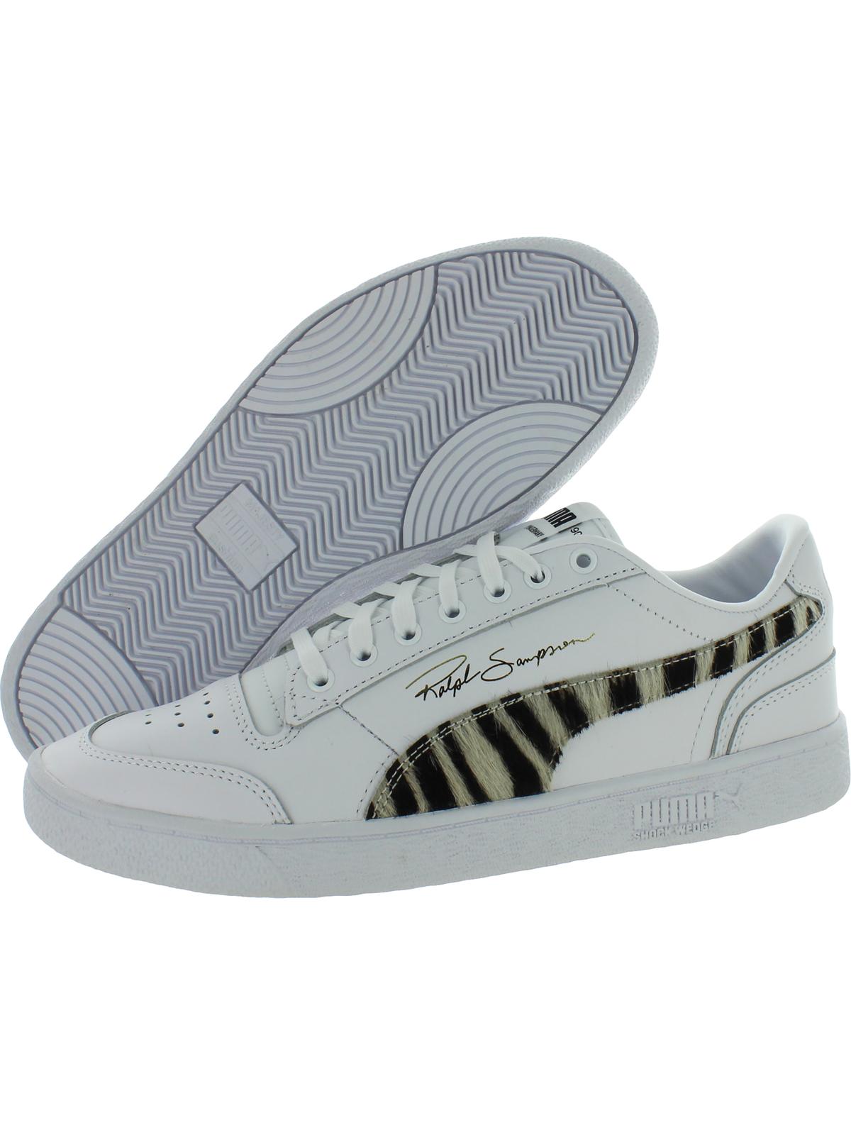 Puma Mens Ralph Sampson Lo Wild Calf Hair Fashion Sneakers White 8 Medium (D) - image 3 of 3