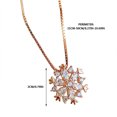 thumbnail image 2 of Guodhu King Snow Flake Pendant Necklace For Women White Zirconia Flower of Winter Christmas, Birthday Present, 2 of 2