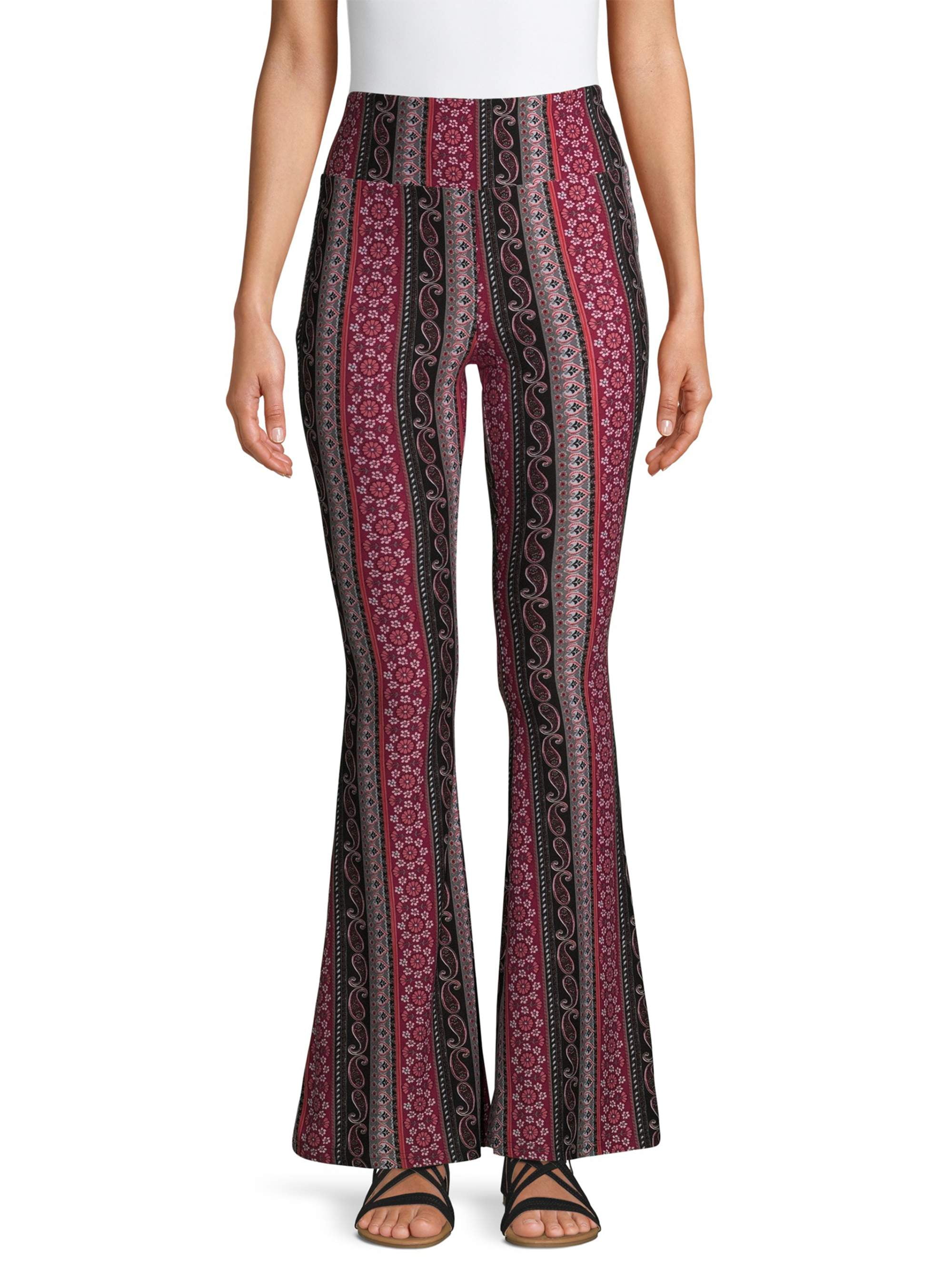 No Boundaries High Rise Pull On Flare Pants - Walmart.com