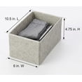 thumbnail image 2 of YBM Home Clothes Drawer Organizer - Set of 8 Drawer Organizers for Bra, Underwear, Lingerie, Socks, Ties ETC - Foldable, Easy Assemble, Breathable Organizer Bins for Bedroom and Closet, 1251-8, 2 of 7