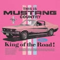 thumbnail image 3 of This Is Mustang Country Women's Tank Top Legendary Performance Pink Muscle Car Shelby Mach 1 Boss GT Licensed, 3 of 7