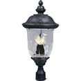 thumbnail image 4 of Maxim Carriage House VX Three Light 26-Inch Outdoor Post Light - Oriental Bronze - 40420WGOB, 4 of 4