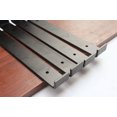 thumbnail image 3 of 4 Pack - 11.25"L x 6"H x 1.5"W J Lip Shelf Bracket Rustic Industrial Farmhouse Iron Metal Wall Floating Shelf Bracket Metal Shelf Bracket, Industrial Shelf Bracket Shelf Supports with Screws, 3 of 5