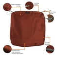 thumbnail image 6 of Classic Accessories Ravenna Water-Resistant Patio Chair Seat Cushion Cover, 18 x 18 x 2 Inch, Spice, 6 of 12