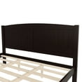 thumbnail image 6 of Bellemave King Size Bed Frame, Wood Platform Bed with Headboard and Footboard, Farmhouse Style King Bed Frame with Support Slats and Strong Structure, No Box Spring Needed-Espresso, 6 of 8