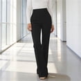 thumbnail image 6 of Work Pants for Women Business Casual Stretch Tall Straight Leg Slacks High Waisted Yoga Dress Pants Black XXL(XXL), 6 of 6
