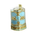 thumbnail image 4 of veasfak Toothpick Box Decorative Toothpick Case for Restaurant Apartment Dining Room Gold Light Blue, 4 of 9
