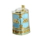 thumbnail image 4 of Caja para palillos de dientes, dispensador de palillos, soporte para caja, cubo para palillos de dientes, contenedor portátil Azul claro dorado, 4 of 9