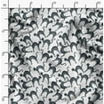 thumbnail image 2 of Soimoi Blanc Moss Tissu Georgette Tissu Imprimé Chat Animal au Mètre 42 Pouces de Large, 2 of 5