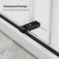 thumbnail image 6 of 56 to 60 in. W x 76 in. H Double Sliding Frameless Soft-Close Shower Door with Premium 3/8 Inch (10mm) Thick Tampered Glass and Easy-cleaning Coating in Matte Black 23D02-60MB, 6 of 12