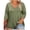 Army Green, variant on Cotton Plus Size Tops for Women Loose Fit 3/4 Sleeve V Neck Tee Shirt Soft Casual Plain Tshirts (2XL, White)