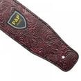 thumbnail image 6 of Leathers Deluxe Soft Leather Guitar Strap, Super Soft Suede Backing, 2.59" inches Wide, Adjustable length from 43.5" to 62.99" inches, Vintage Brown, 6 of 7