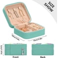 thumbnail image 4 of GZHJMY Rainbow Unicorn Compact Leather Jewelry Box - Mini Travel Jewelry Case Organizer & Holder for Girls, Women | Ideal for Necklace Bracelet Earrings Rings, 4 of 7
