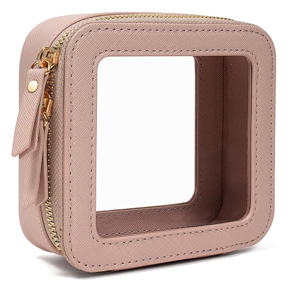 Bolsa de maquillaje LETGO, bolsa de aseo pequeña transparente aprobada por la TSA