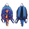 thumbnail image 4 of Mochila de dinosaurio para niños, bolsa para niños pequeños, mochila de dibujos animados para niños en edad preescolar y niñas, color azul oscuro, 4 of 9