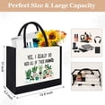 thumbnail image 2 of Bolsa de lona GevGuxLuo para mujer, regalo para amantes de las plantas, 2 of 6