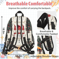 thumbnail image 4 of Herdesigns Christmas Snowman Tree Large Backpack Set with Lunch Box Lightweight Water Resistant Travel Laptop Backpacks Casual Daypacks for Women Men, 4 of 8