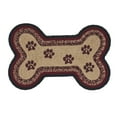thumbnail image 2 of VHC Brands Braided Cotton Rug Small, Cotton Area Rug, Accent Rug, Floor Decor, Connell Collection, Bone Shape 11.5x17.5, Burgundy, 2 of 5