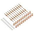 thumbnail image 3 of 60Pcs Air Plasma Cutter Nozzle Tips Consumables for Lg-40 Pt-31 Torch Cut40 Electrode Tip Torchs Kit Set Part, 3 of 9