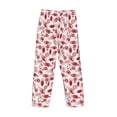 thumbnail image 3 of Lsque Red Football Print Men's Pajama Pants, Lounge Pant - Comfortable Home Wear,Elastic Waistband, Stylish Design-X-Large, 3 of 9