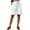 White, variant on Shorts for Women Plus Size Women's Half Shorts Pants Summer Elastic Waist Buttons Casual Linen Pockets Pants 3XL