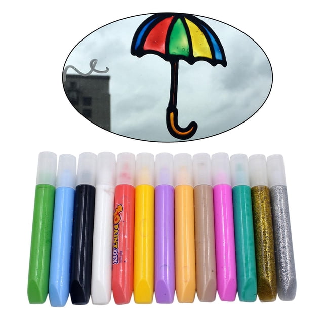 12 Uds. de Pegamentos para Manualidades, Bolígrafos de Pegamento para Manualidades, para Amuletos, Decoración Navideña, Fabricación de Tarjetas Baoblaze Bolígrafos de pegamento para manualidades