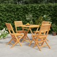 thumbnail image 1 of vidaXL 5 Piece Garden Dining Set Solid Wood Teak, 1 of 5