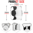 thumbnail image 6 of RhinoTuning 4.88" Hub 4.25 H Wheel Center Caps Push Through for Truck Trailer Rims 4PCS, 6 of 6