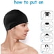 thumbnail image 4 of Gorro de natación para adultos, gorro de natación de tela suave de PU, para adultos, mixto, hombres y mujeres, 2 uds. JM, 4 of 5