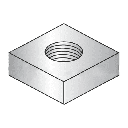 

12-24 Square Machine Screw Nuts / 18-8 Stainless Steel (Quantity: 2 500 pcs)