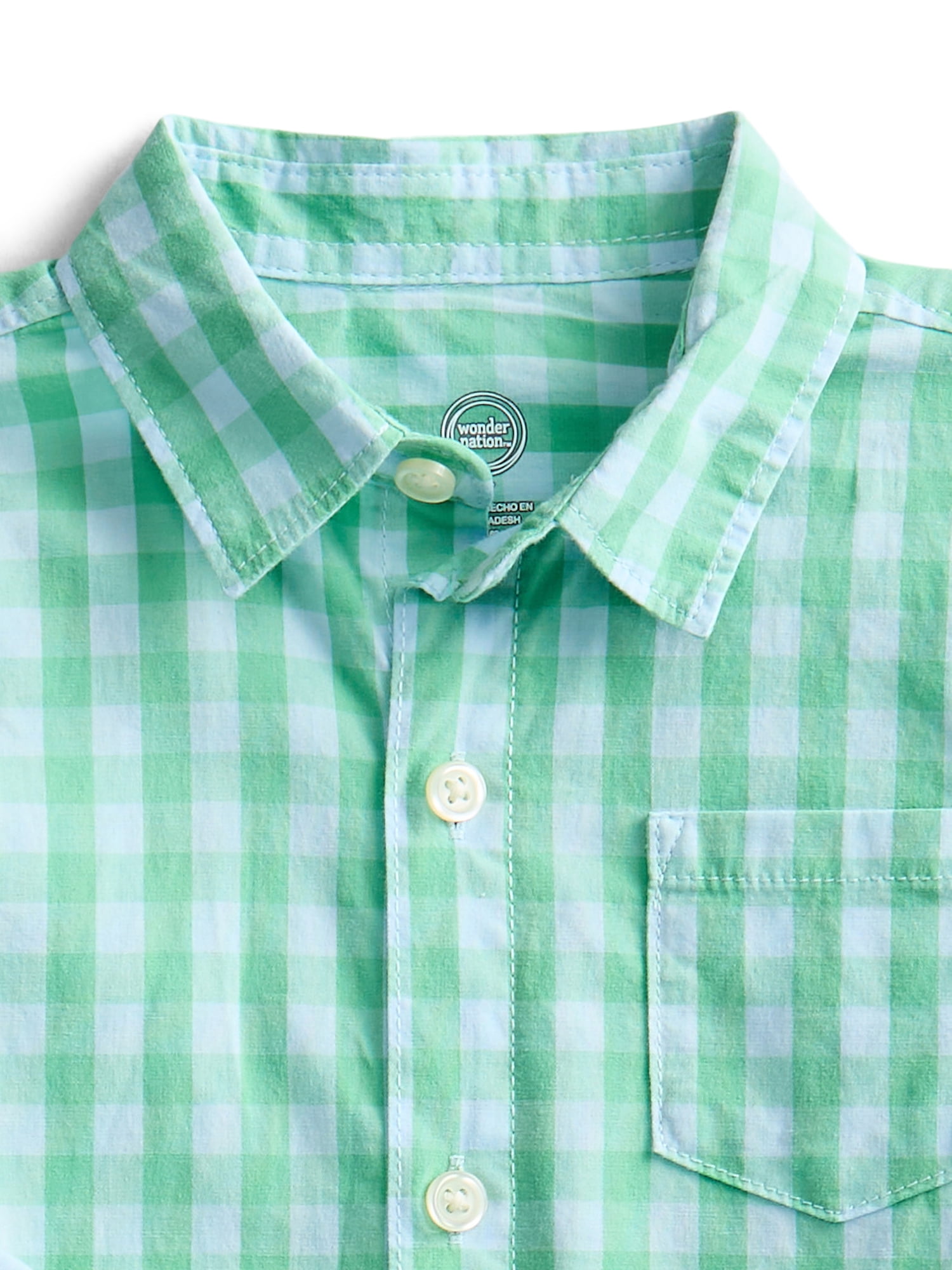 Wonder Nation Toddler Boys Woven Shirt, Sizes 12M-5T
