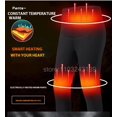 thumbnail image 5 of Ropa interior térmica de invierno para hombre y mujer, chaqueta de moto, ropa interior térmica con calefacción eléctrica por USB, calzoncillos largos de forro polar, 5 of 5