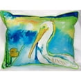 thumbnail image 4 of Betsy Drake ZP138 White Pelican Indoor & Outdoor Throw Pillow- 20 x 24 in., 4 of 4