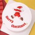 thumbnail image 2 of Adornos de pastel de Feliz Navidad para niños, adornos de dibujos animados de Papá Noel, decoración de resina DIY para fiesta de Navidad, regalo de cumpleaños y postre, novedad de 2024, 2 of 4